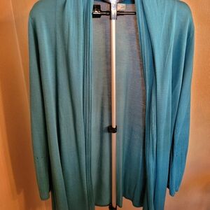 Vibrant Blue Open Cardigan with Matching Cami